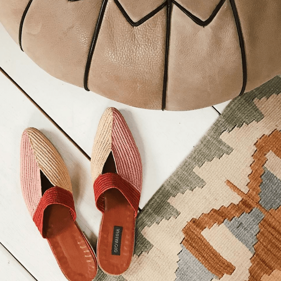 Leonara Giovanna Arslani Moroccan Raffia Shoe