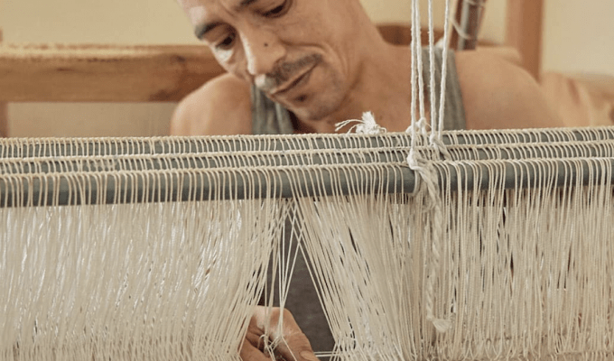 Art-Tissage-Tameslouht-Cooperative-Man-with-Loom-Morocco-Travel-Blog