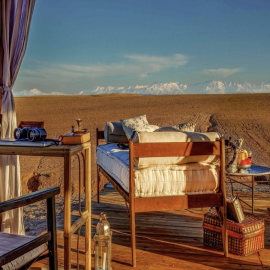 White-Camel-Lodge-Deck-Overlooking-Agafay-Desert-Morocco-Travel-Blog