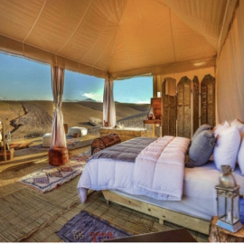 White-Camel-Lodge-Tented-Room-with-Desert-View-Morocco-Travel-Blog