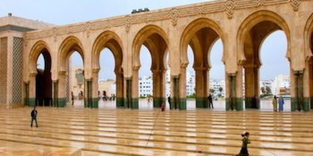 Hassan II Mosque, Exterior, Casablanca Morocco