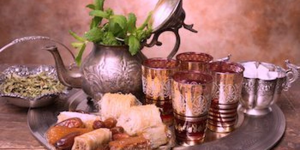Moroccan Mint Tea Recipe, Tea & Pastries