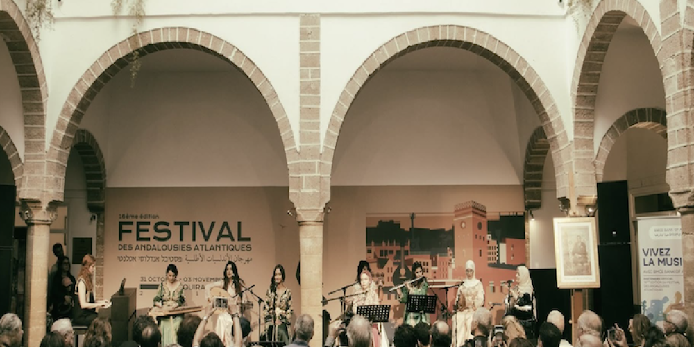 Musicians performing at the Essaouira Andalusian Festival in Morocco